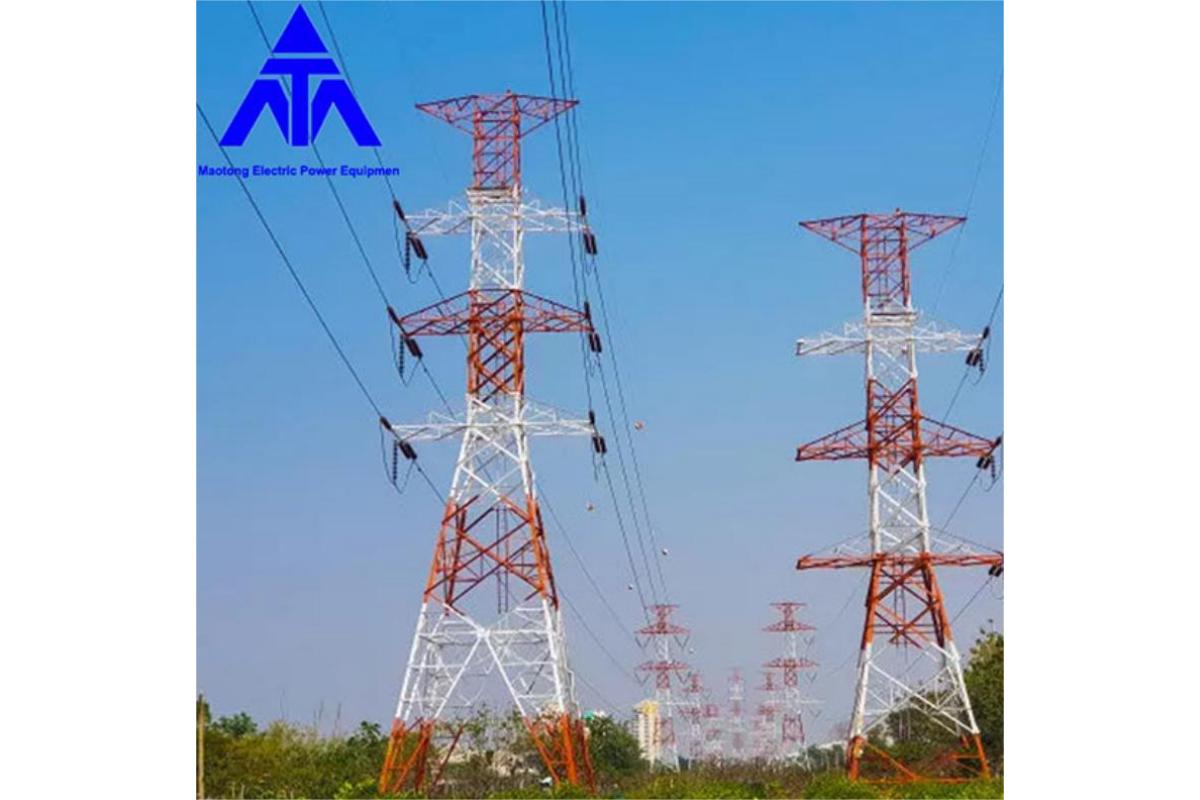 स्टील पाईप इलेक्ट्रिक पॉवर टॉवर 110KV जाळी टॉवरचे फायदे