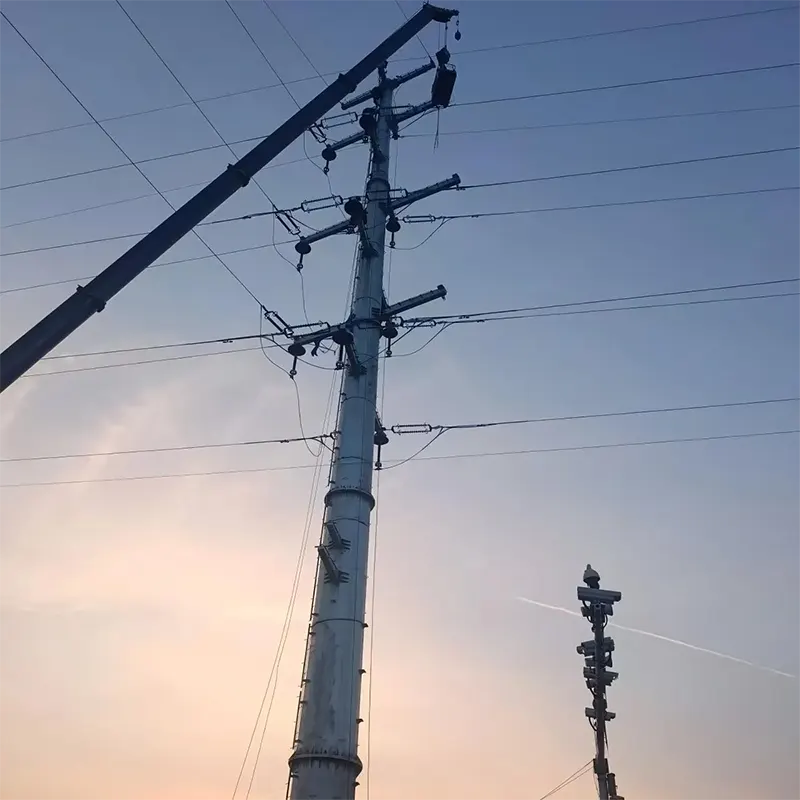 220kV पॉवर ट्रान्समिशन पाईप टॉवर