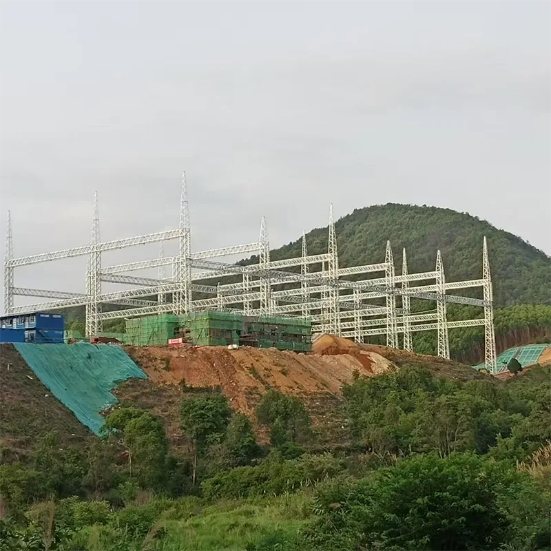 इलेक्ट्रिकल ट्रान्समिशन सबस्टेशन स्टील स्ट्रक्चर्स